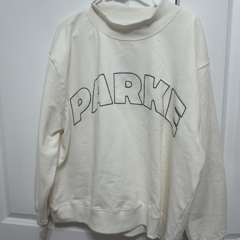 Parke SOLD OUTTarget Collab Cream Mockneck Pullover Oversized Sweatshirt L/XL